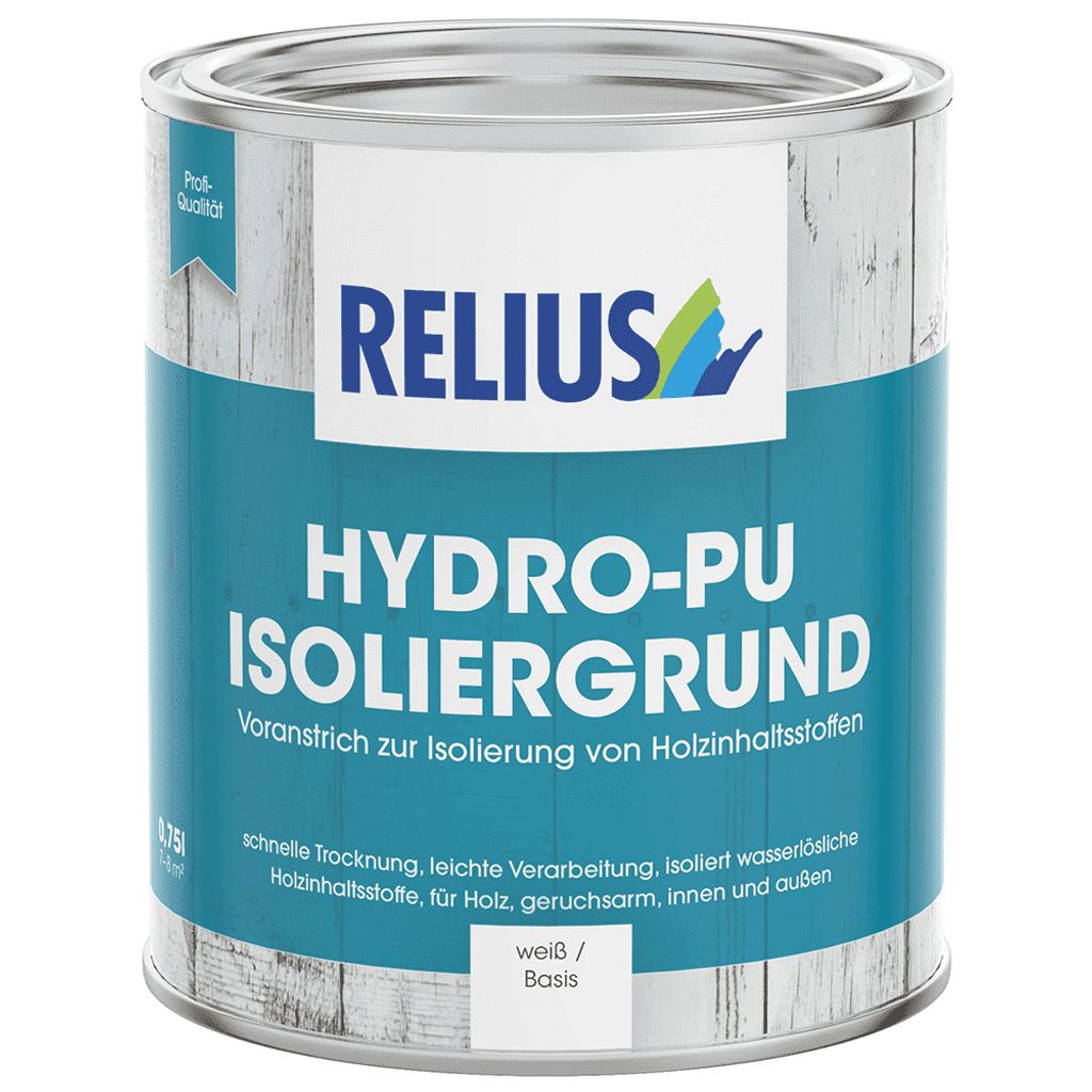 Relius Hydro-PU Isoliergrund weiß / Basis W 2,5 Liter - Produktbild 