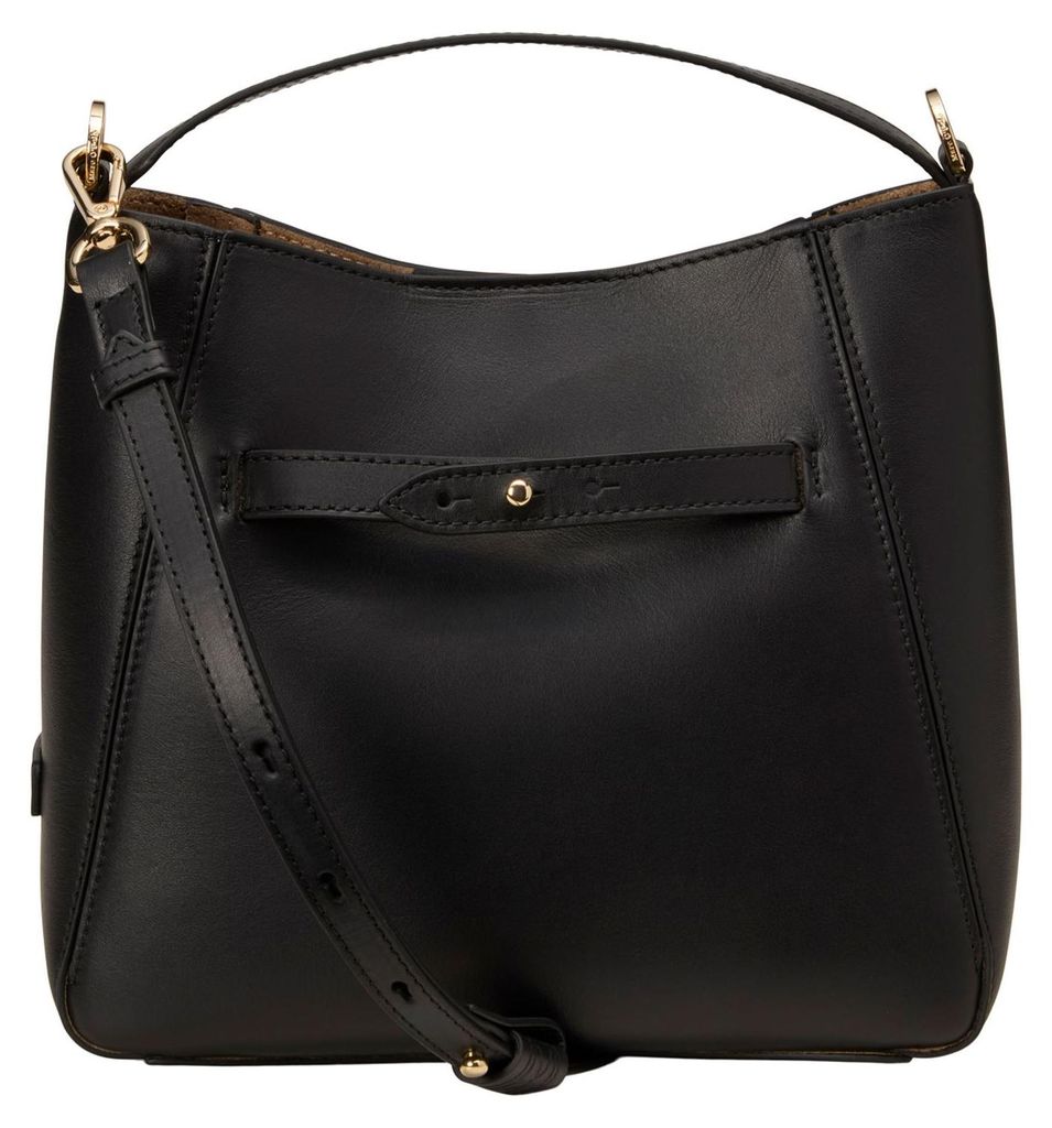Marc O'Polo Leder Handtasche Umhängetasche Tilda Hobo Bag Black schwarz
