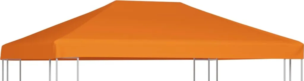 Toile de Rechange pour Tonnelle 4x3 m Orange - Toit de Gazebo Étanche