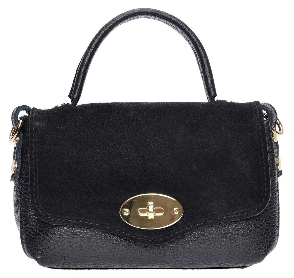 Sac à main Roberta M SS26 RM 147T Nero en cuir italien haut de gamme