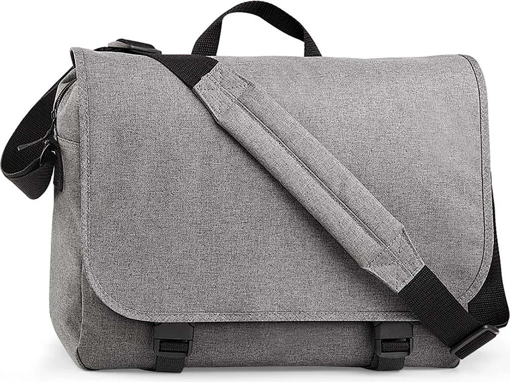 Sac Messenger Gris chiné résistant RW6964 - Design bicolore pack x2
