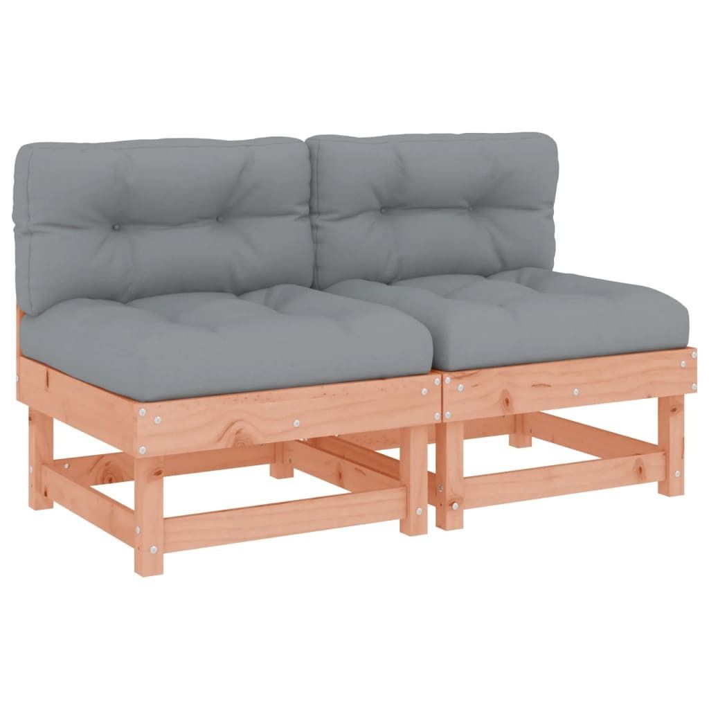 "WINTER SALE" Mittelsofas mit Kissen 2 Stk. Massivholz Douglasie - Gartensofas NeuMöbel503357
