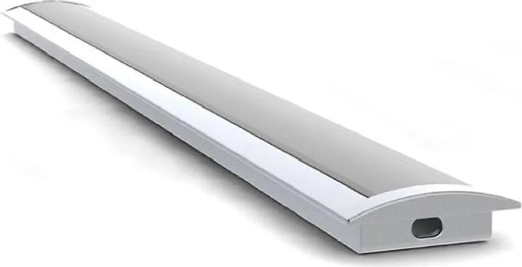 Profilé aluminium encastrable 8mm argent pour ruban LED - Longueur 2m