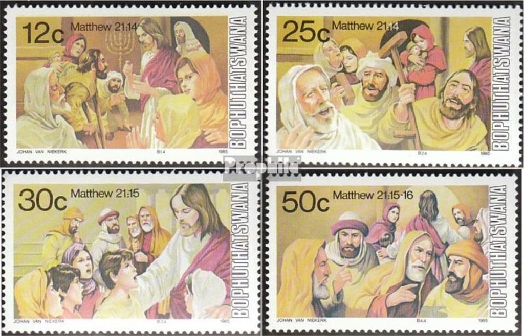 Briefmarken Bophuthatswana 1985 Mi 140-143 (kompl.Ausg.) postfrisch Ostern