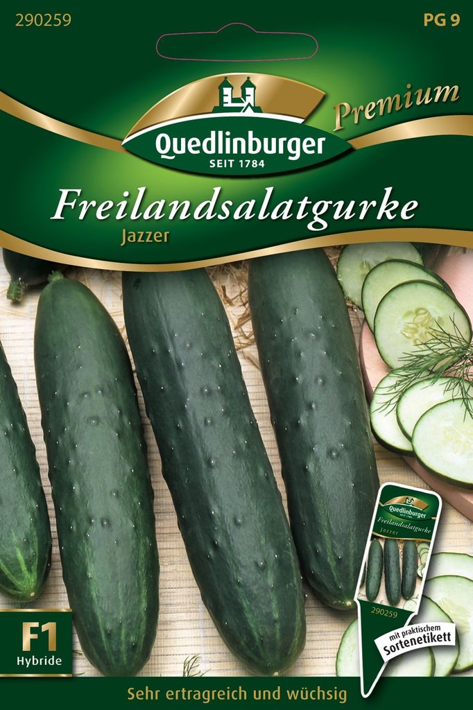 Quedlinburger Saatgut - Gurken Freilandsalat- Jazzer - Produktbild 