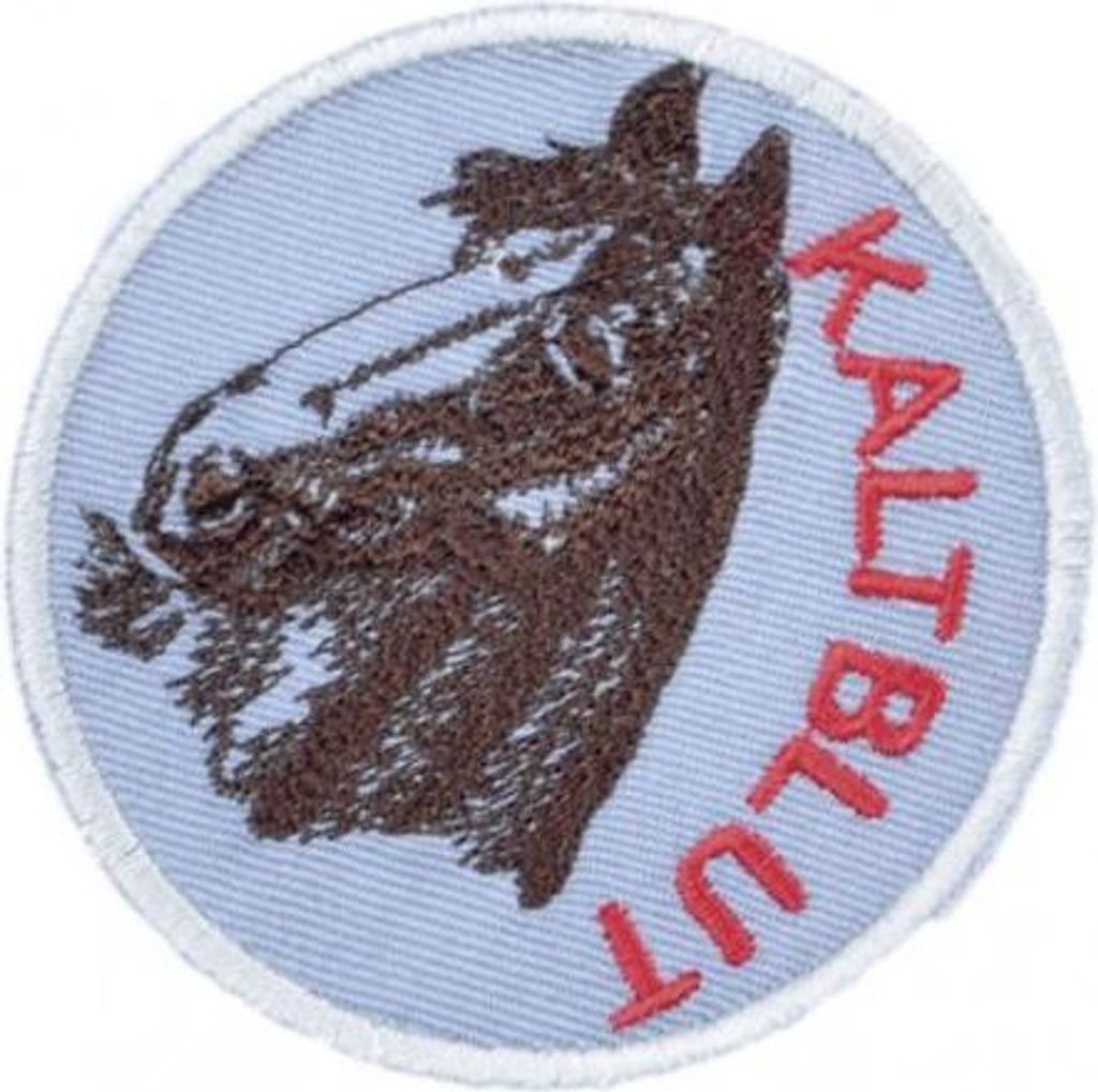 AUFNÄHER - Kaltblut - 00977 - Gr. ca. 9 cm
