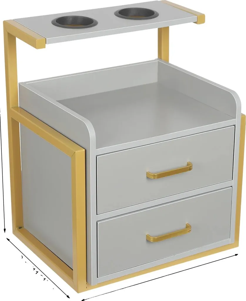 Optimisez votre salon : armoire murale gris or contre l'encombrement sol