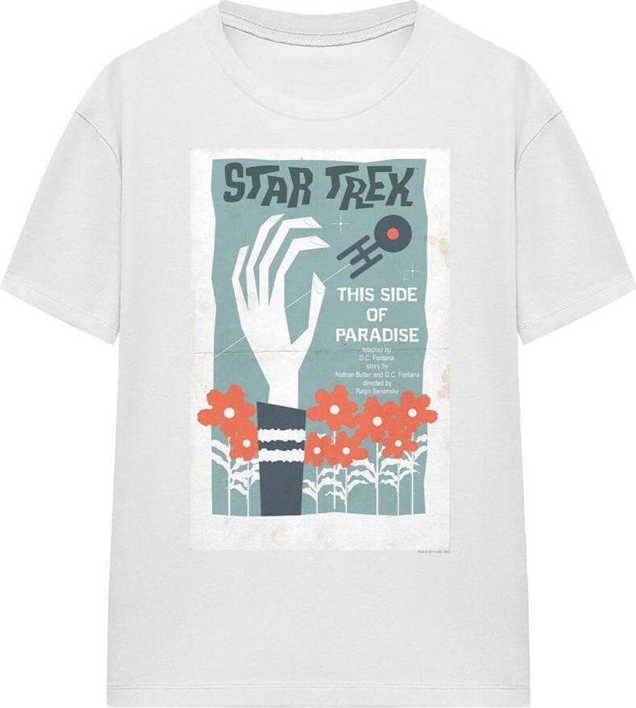 Star Trek - "The Original Series Episode 24" T-Shirt für Herren/Damen Uni TV16678 (S) (Weiß)
