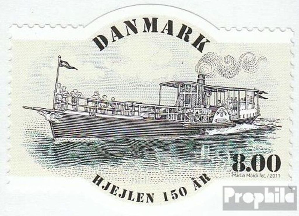 Briefmarken Dänemark 2011 Mi 1660 (kompl.Ausg.) postfrisch Raddampfer