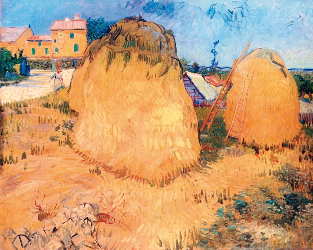 Vincent Van Gogh Kunstdruck Bild - Heuschober In Der Provence, 1888 (40 x 50 cm)
