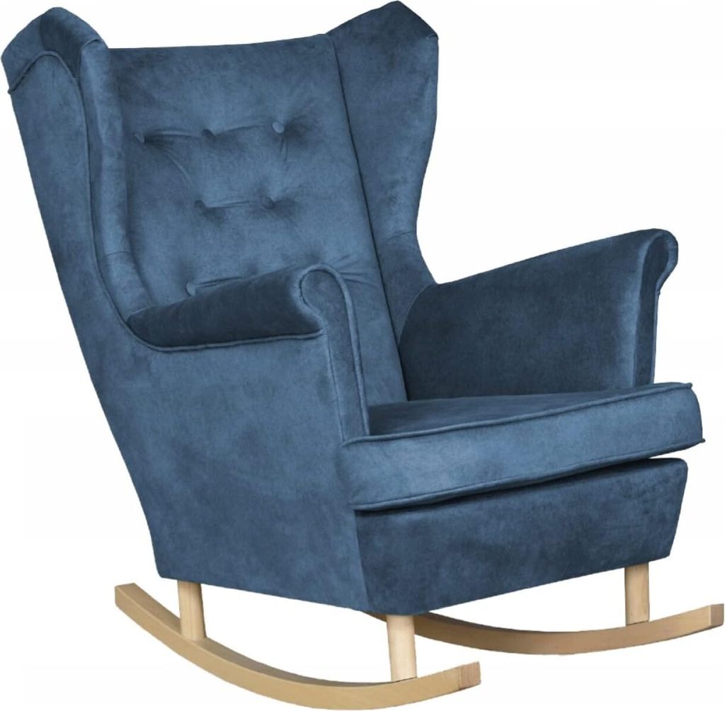 Family Meble Schaukelsessel Diana Relaxsessel Skandinavisch Bequemer Ohrensessel Loungesessel Fernsehsessel Für Wohnzimmer Schlafzimmer Büro (AUR...