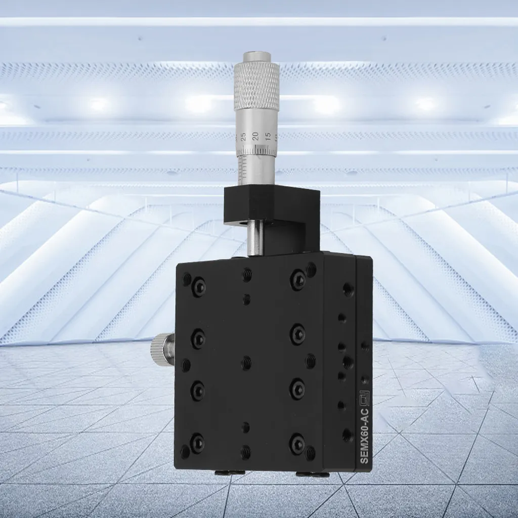 Support de Translation pour Optique Laser SEMX60-AC avec Ajustement Manuel X