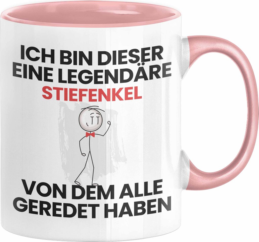 Stiefenkel Geschenk Tasse Lustige Geschenkidee Geburtstag für Stiefenkel Ich Bin Dieser Legendäre Stiefenkel Von Dem Alle Geredet Haben Kaffee-Be...