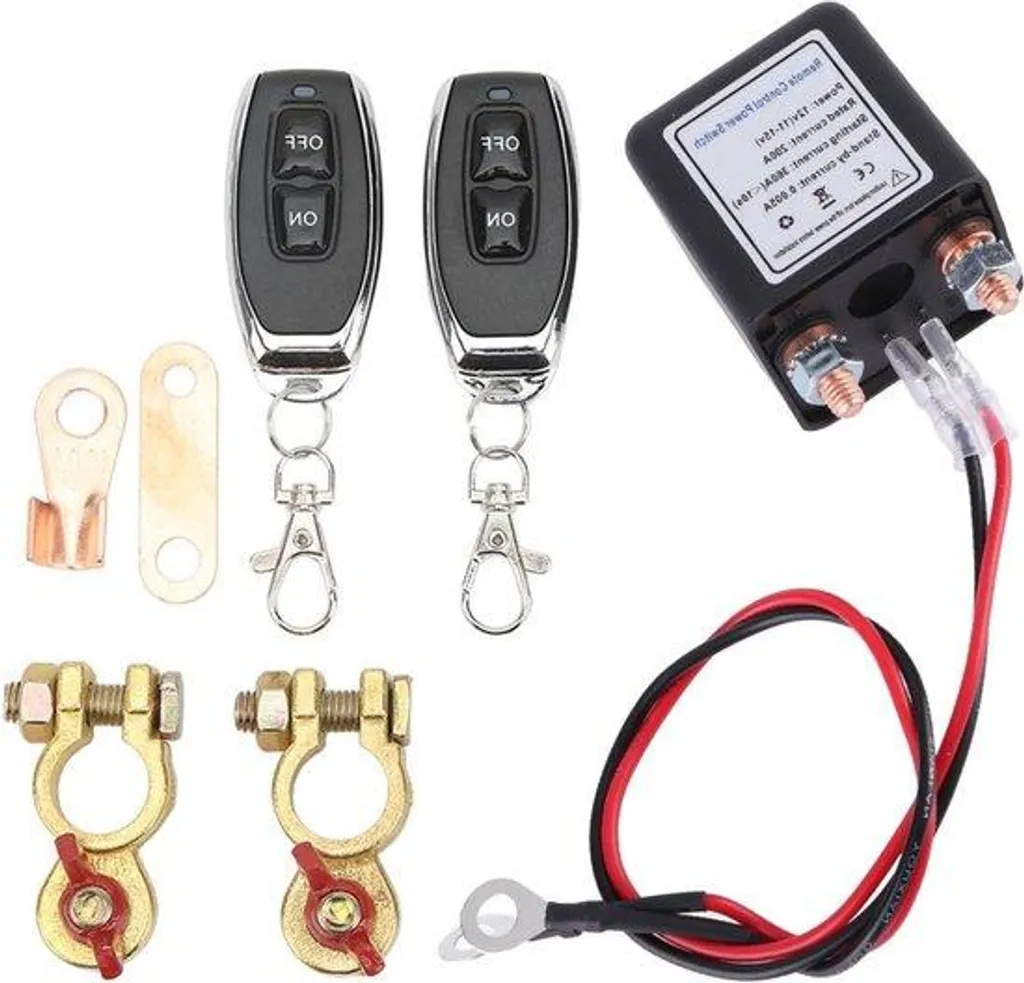Interrupteur de batterie 12V 200A télécommandé pour voiture et camion
