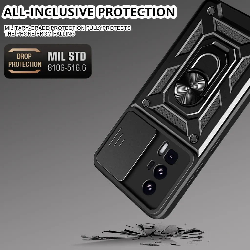 Cover Antiurto Poco F5 Pro: TPU Rinforzato e Anello Supporto Auto - 8