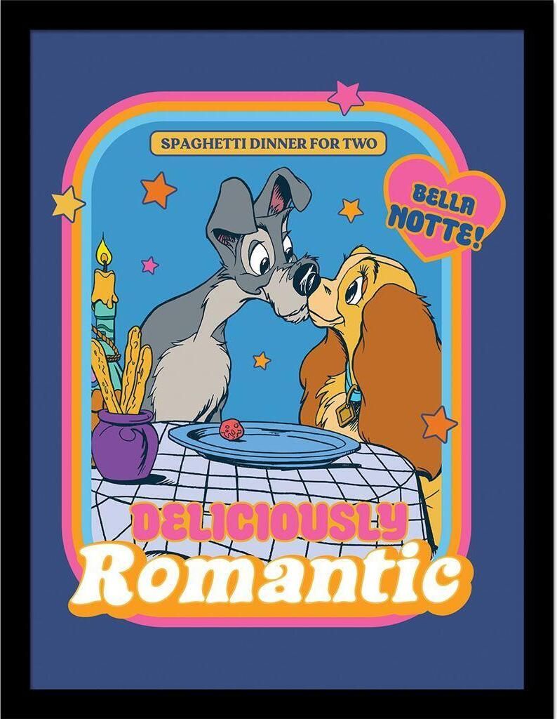 Disney Storybook Time - Gerahmtes Poster "Deliciously Romantic" PM9421 (40 cm x 30 cm) (Bunt)