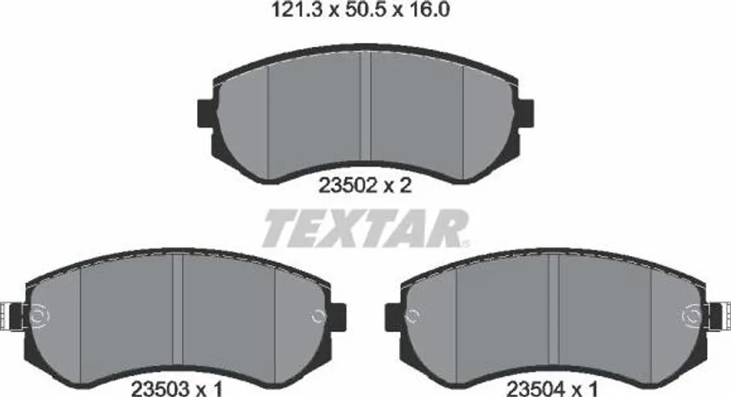 Plaquettes de Frein TEXTAR 2350201 pour Entretien Nissan Patrol et Almera