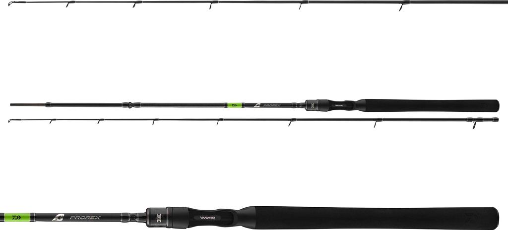 DAIWA Prorex X Vertical Baitcast, 1,95m, 6,4ft, 8-35g, 2 Teile, Baitcast Angelrute, fast, 11285-196