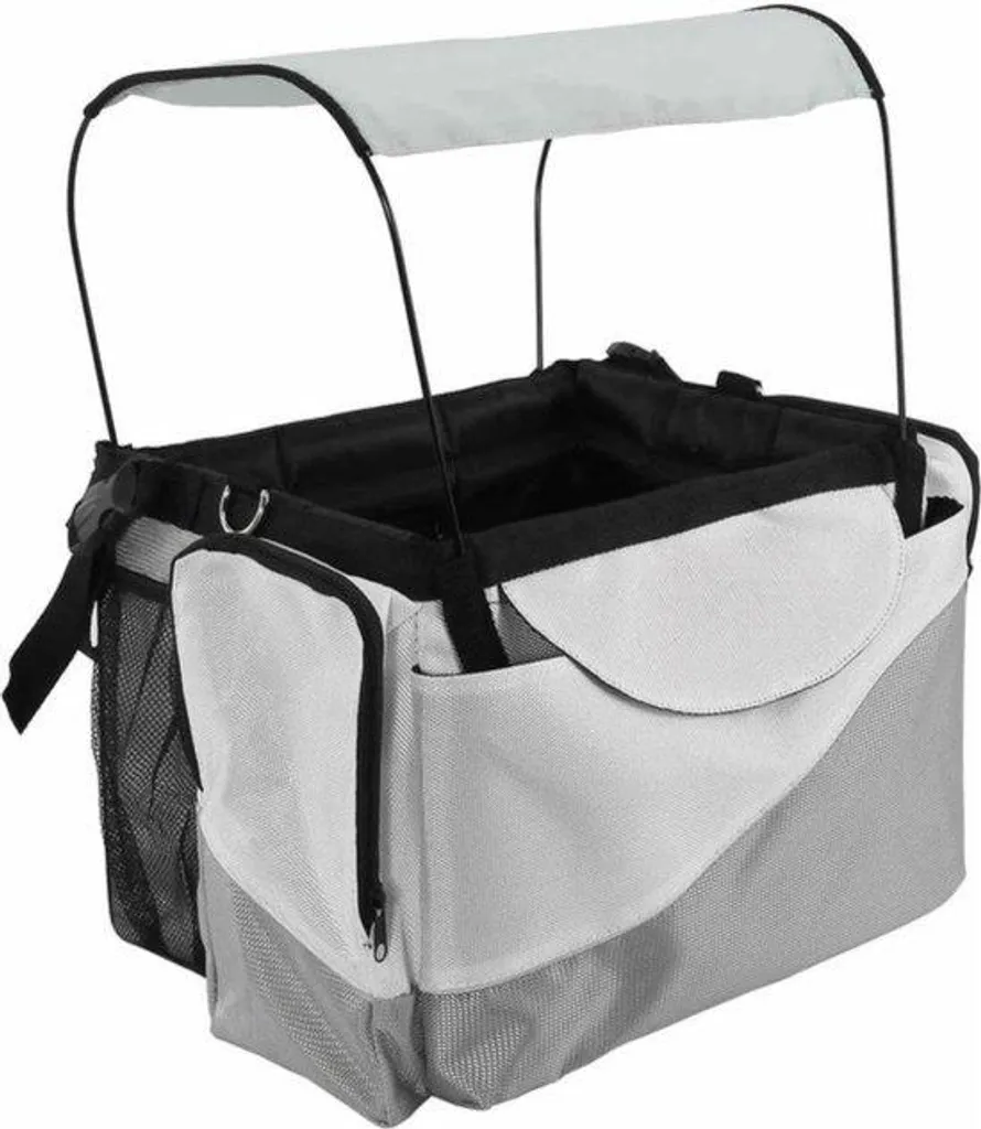 Panier transport chien pour vélo avec toit pare-soleil protection UV