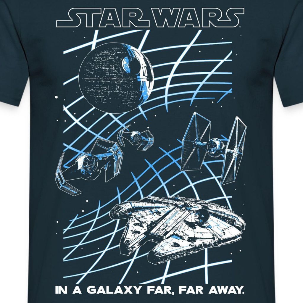 Star Wars In A Galaxy Far, Far Away Männer T-Shirt, XL, Navy
