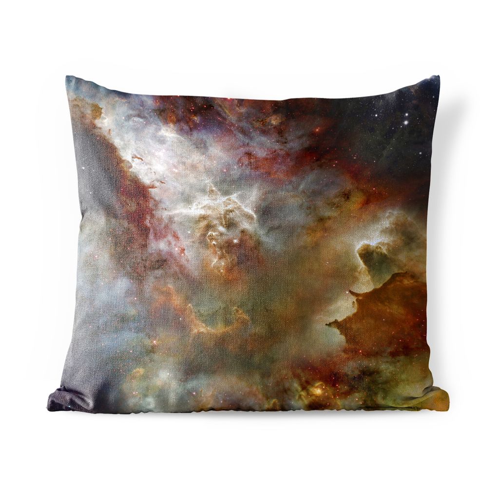 MuchoWow Outdoor Kissen - Roter und gelber Nebel - 40x40 cm - Wetterfest - Lounge Kissen - Kopfkissen - Interieur - Polster mit Bild