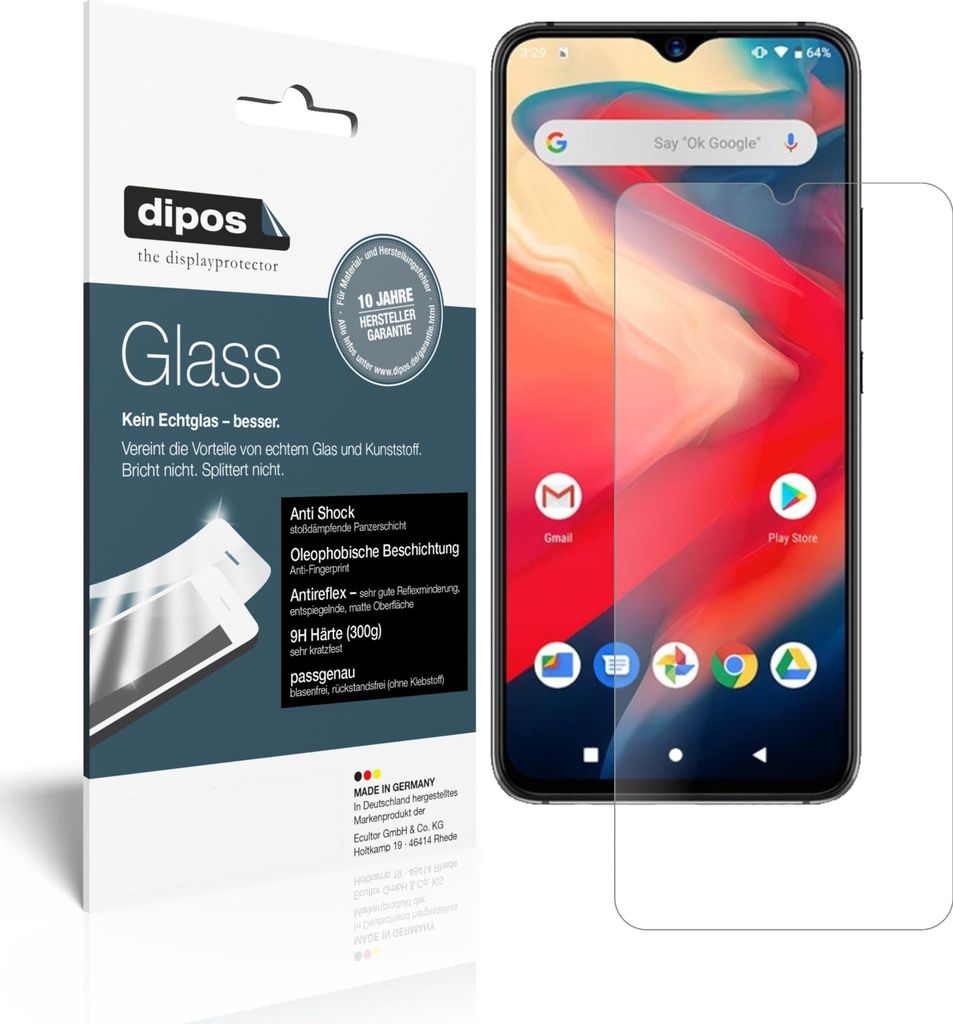 1x Schutzfolie für Umidigi S3 Pro matt - Anti-Shock 9H Folie dipos Glass Kunststoffglas