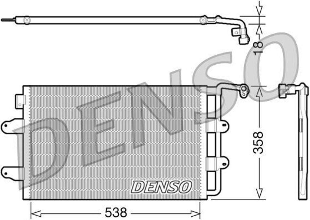 DENSO DCN32026 - OE 1C0820413F Klimakondensator für New Beetle