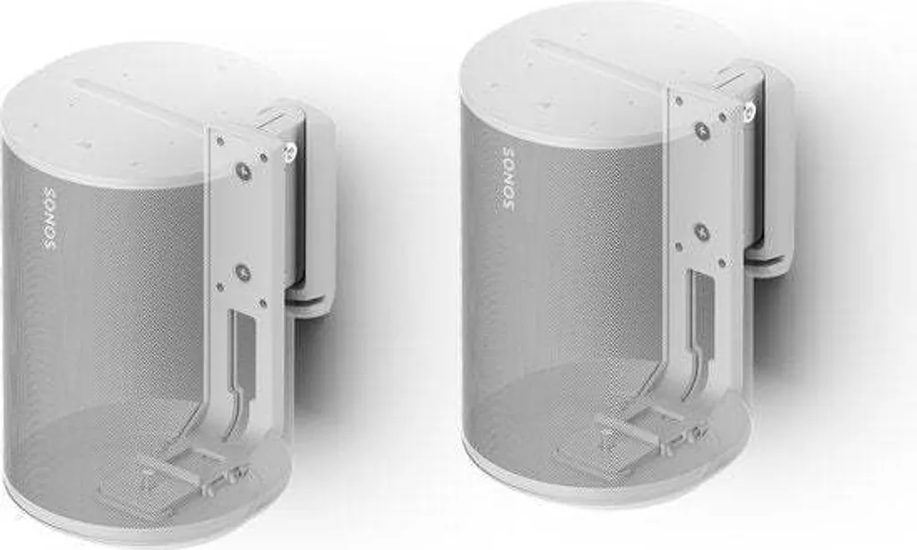 Support Sonos Era 100 Blanc Flexson pour Installation Home Cinéma