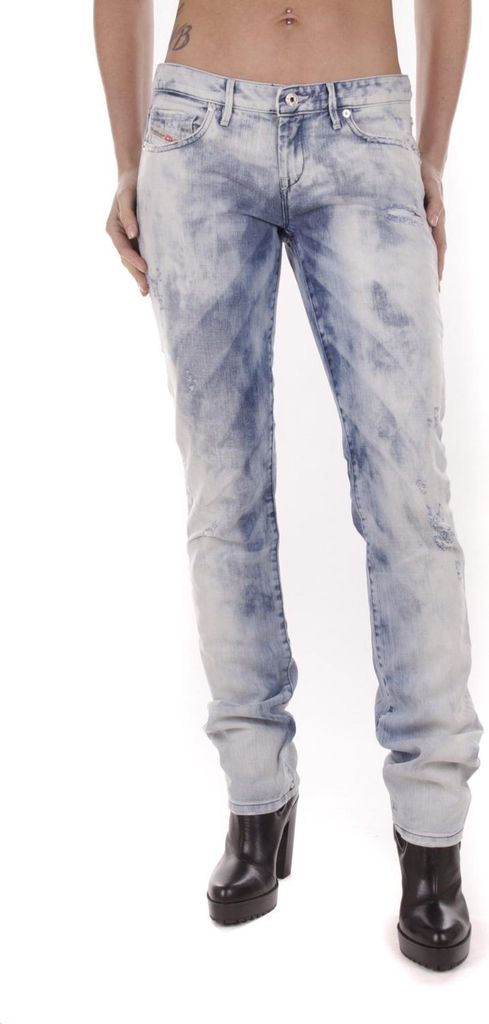 Diesel Myboy 0827B Damen Jeans Hose Slim Straight Low Waist