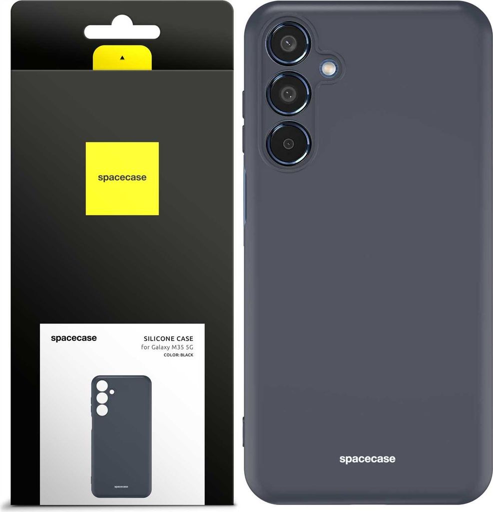 Spacecase Silikonhülle Galaxy M35 5G schwarz