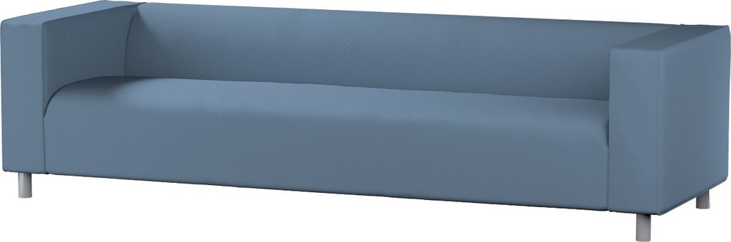 Dekoria Bezug für Klippan 4-Sitzer Sofa, blau, Bezug für Klippan 4-Sitzer