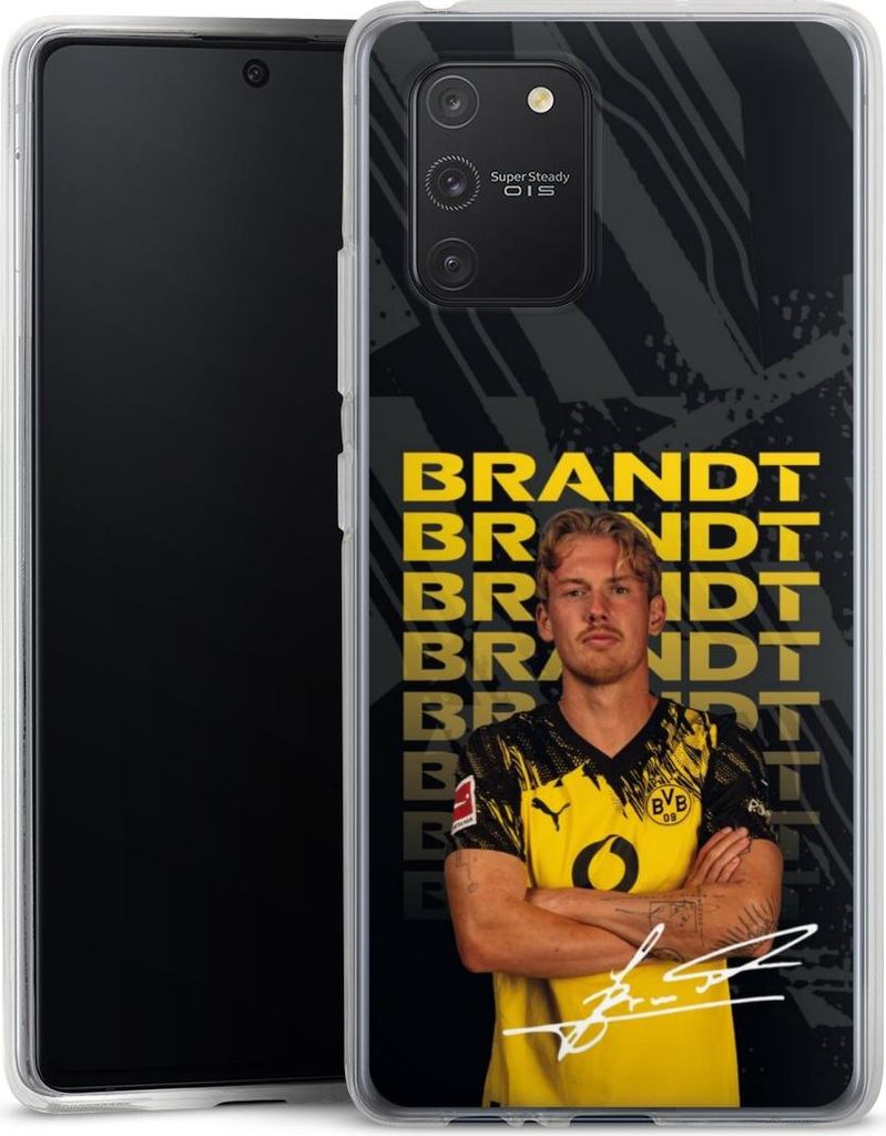 DeinDesign Handyhülle für Samsung Galaxy S10 Lite Silikon Hülle Case Smartphone Schutzhülle BVB Borussia Dortmund Julian Brandt