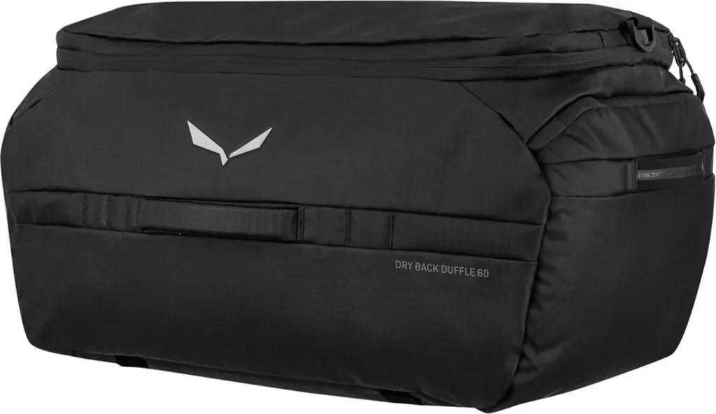 SALEWA Dry Back Duffle 60L Black Out - Sac de voyage robuste noir