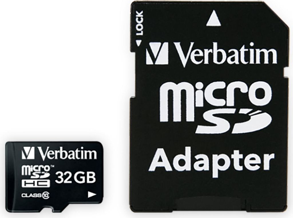 Karta Micro SDHC Class 10 Verbatim 32BG z adapterem Zdjęcie produktu 
