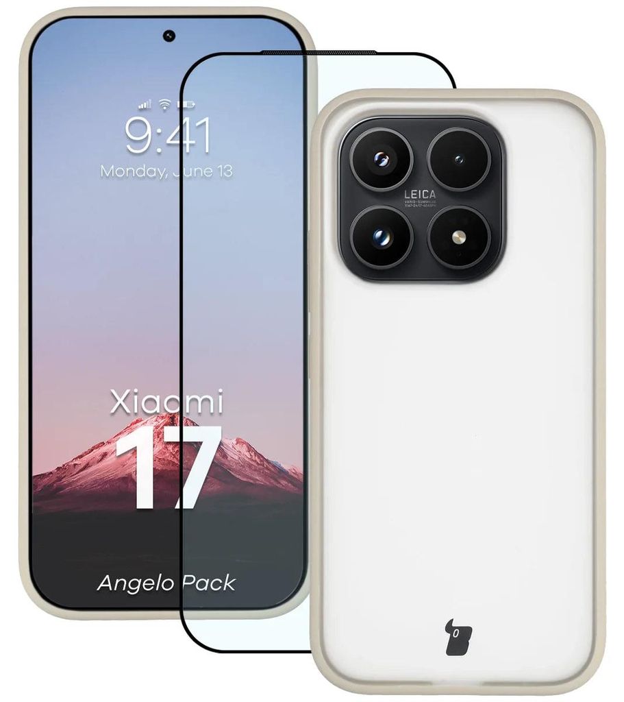 Schutzhülle + gehärtetem Glas für Xiaomi 17, Bizon Angelo Produktbild 