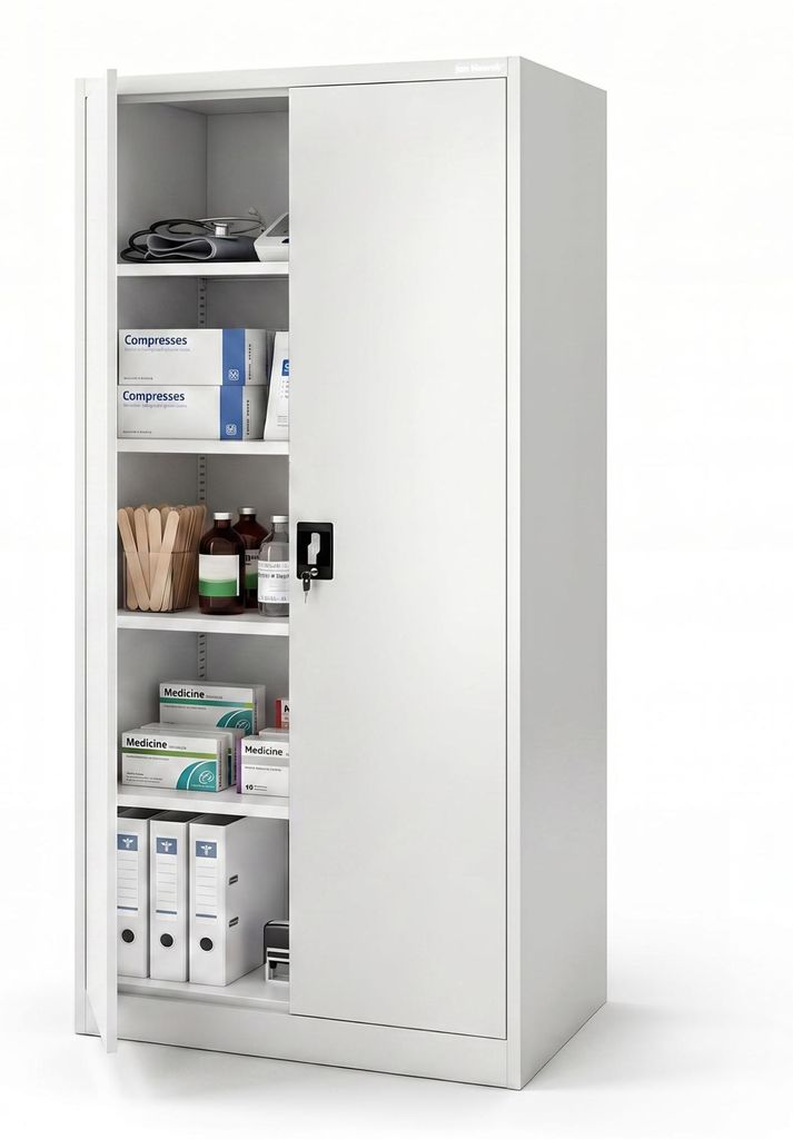 Armoire métallique pour bureau et atelier JAN D600 900 x Image du produit 