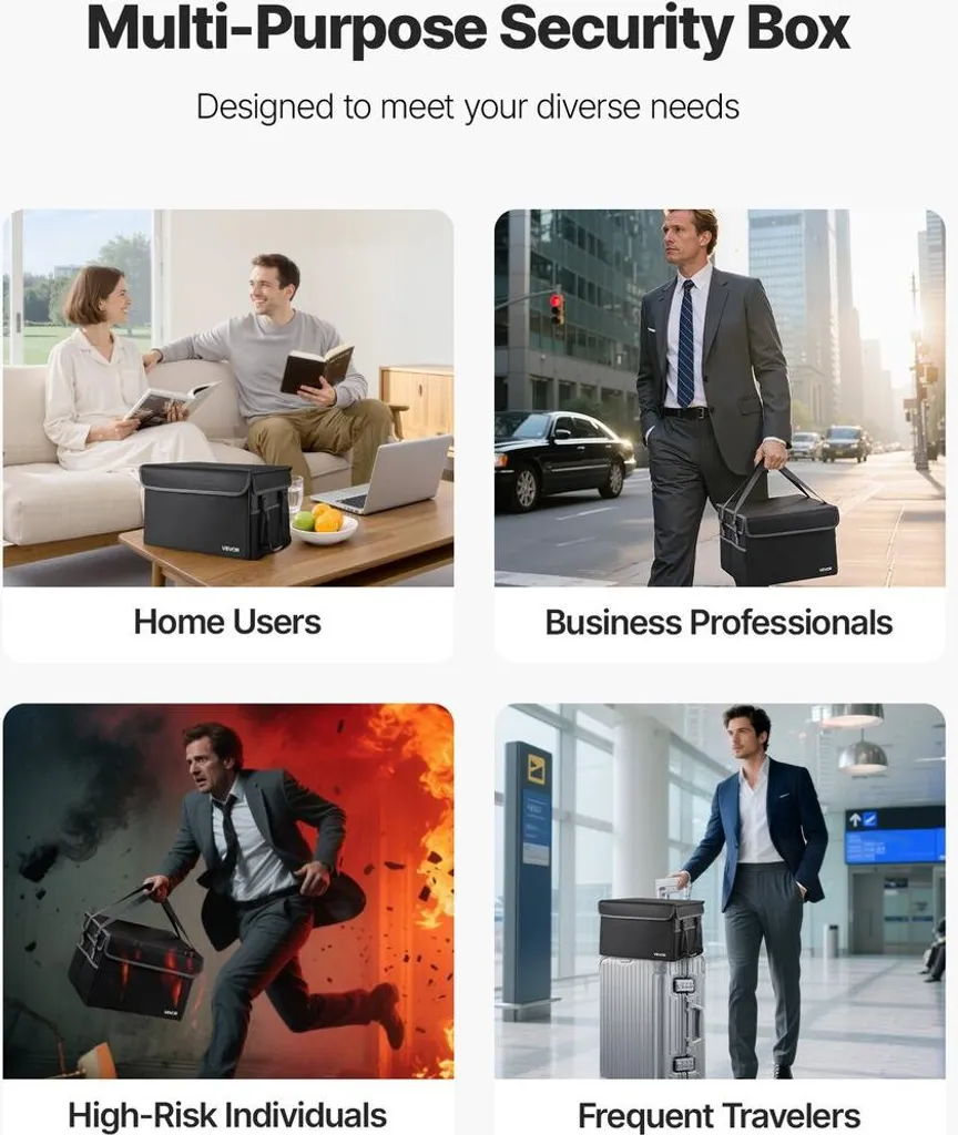 Protégez vos documents du feu et de l'eau avec cette boîte ignifuge 1000