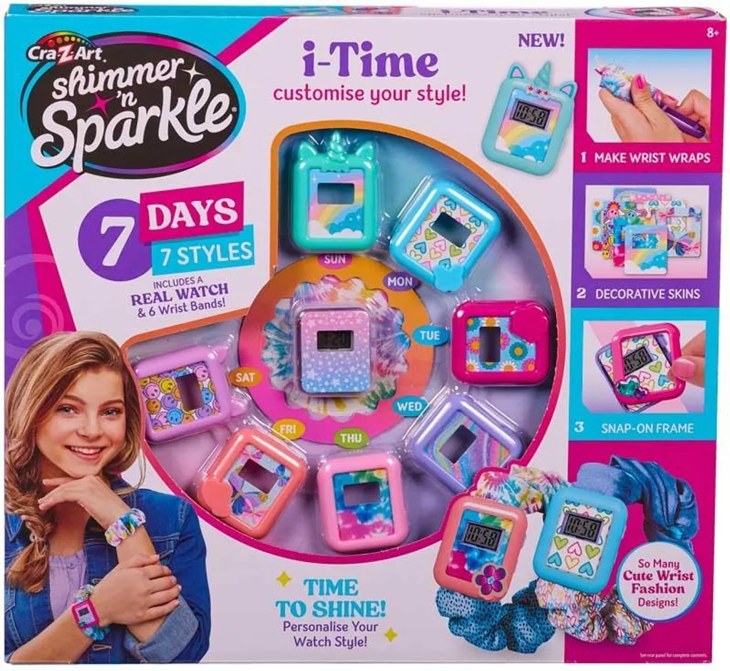 Montre connectée Shimmer N Sparkle I-Time Cra-z-art pour filles rose
