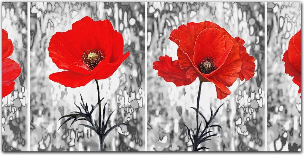 Coloray Küchenrückwand 120x60 Spritzschutz aus Glas - Blumen gekauft