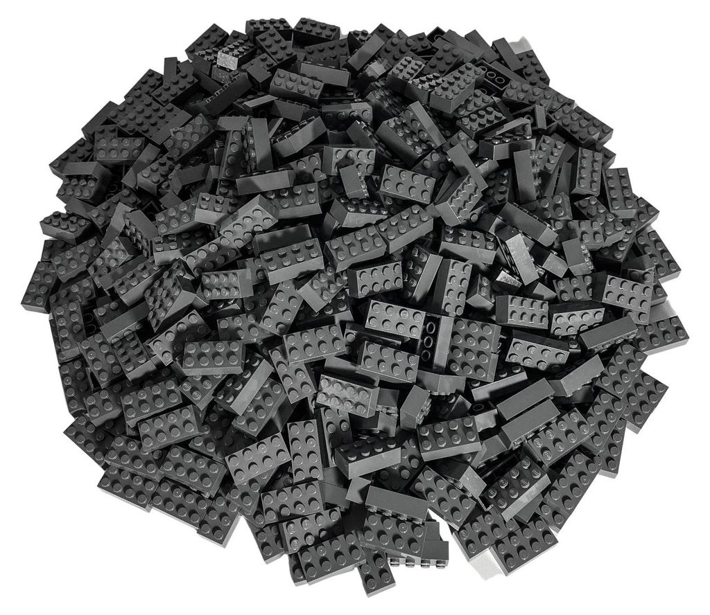 LEGO® 2x4 Steine Bausteine Dunkelgrau - 3001 NEU! Menge Produktbild 