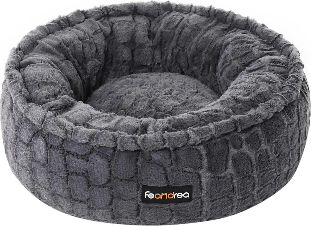 Lit chat 50 cm pour un sommeil profond, panier peluche chaud et relaxant