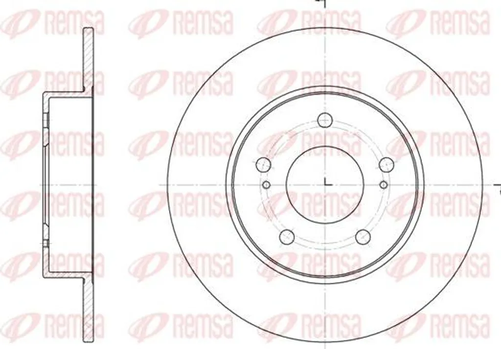 Disque de frein REMSA 6909.00 haute résistance OE 432064U001 robuste