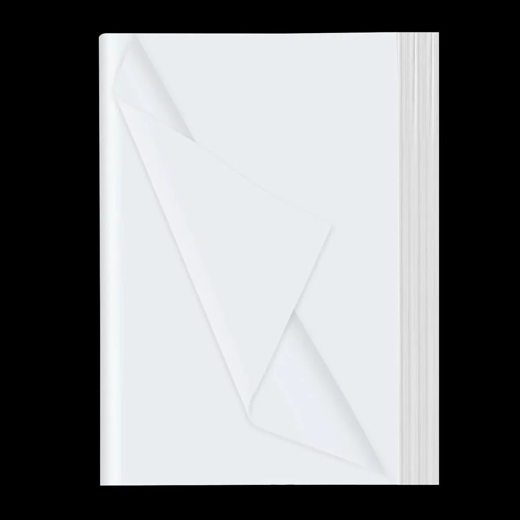 80 feuilles de papier de soie blanc 50x35 cm pour emballage et cadeaux