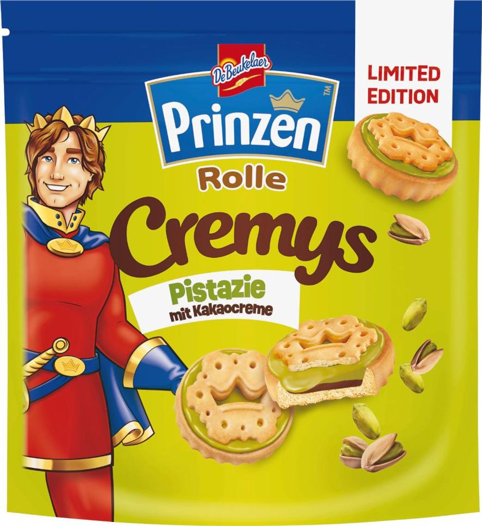 Prinzen Rolle Cremys Pistazie mit Kakaocremefüllung Packung 172g