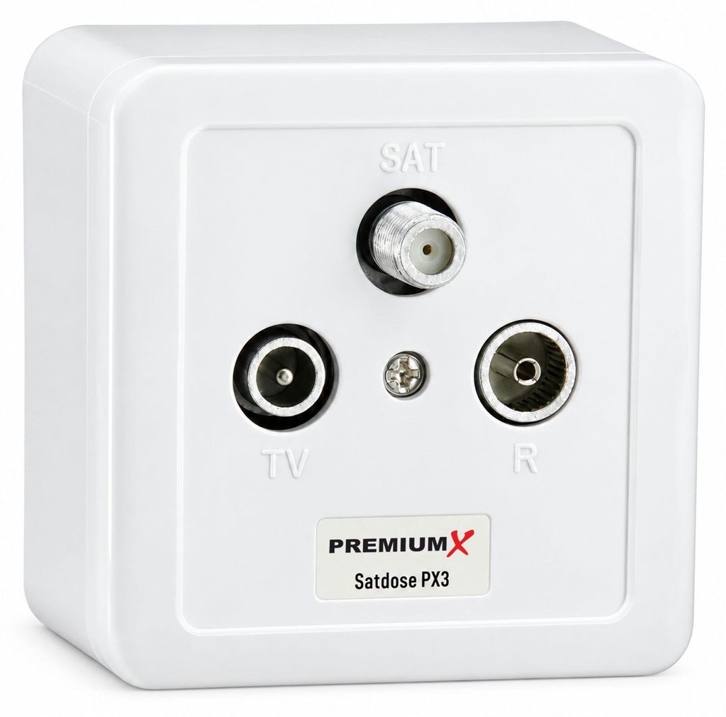 PremiumX PX3 Antennendose 3-Fach Enddose Antennen-Dose Produktbild 