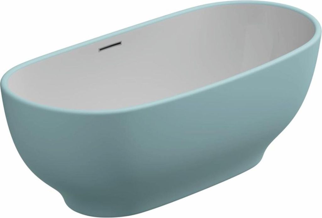 Casa Padrino Freistehende Luxus Acryl Badewanne Türkis / Weiß 170 cm - Italy