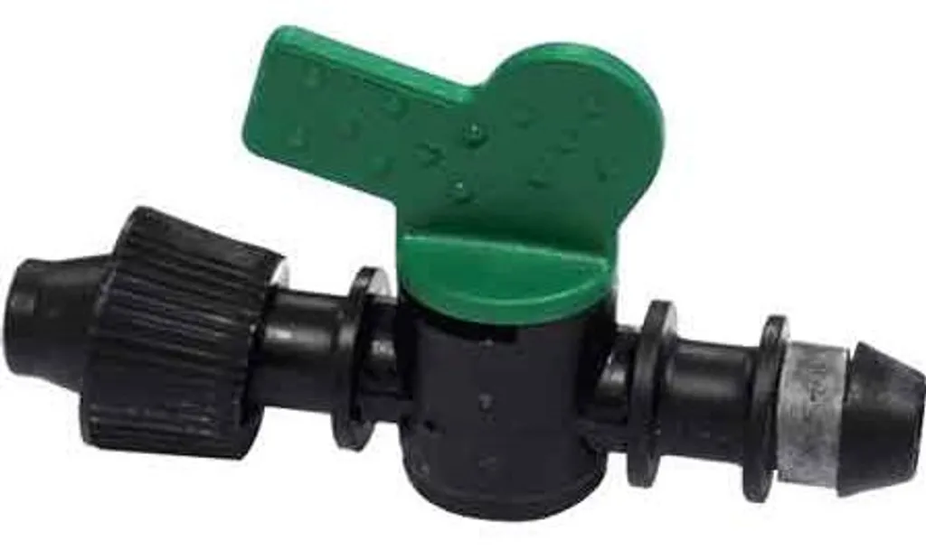 Robinet avec dérivation VDA Ø 16 mm pour gaine goutte-à-goutte pro