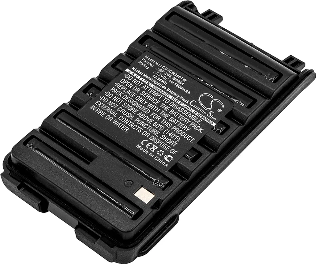 Batterie TECHTEK pour ICOM IC-F3001 IC-F4001 IC-F3101D Lithium-Ion 2000mAh