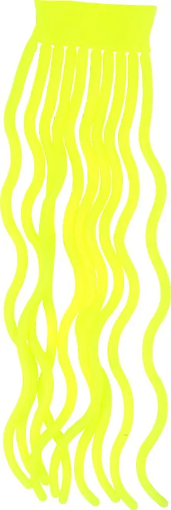 Sili Worms 009 - Leurre de 13 cm pour Pêche en Eaux Troubles, Jaune Fluo