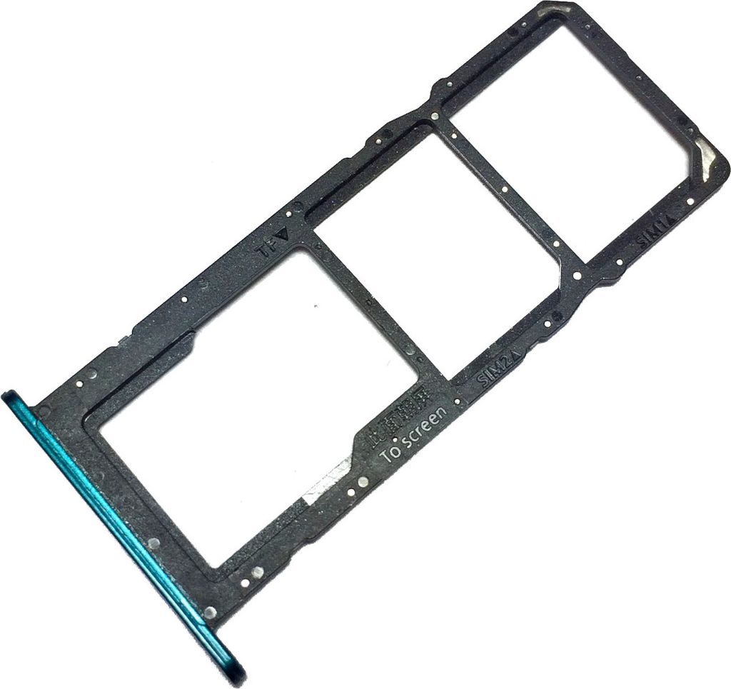 Dual Simkartenhalter und micro-SD Fach für Huawei P Smart 2021 (PPA-L22B), Original Ersatzteil, Grün